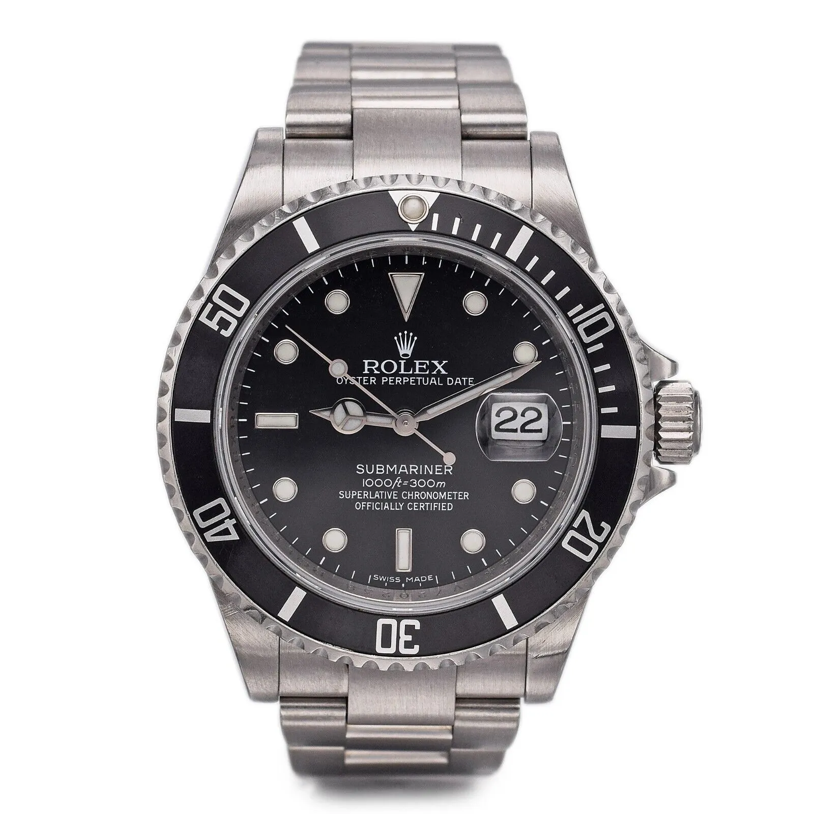 2009 Rolex Submariner Automatic Men's Date Watch 40 mm Ref. 16610