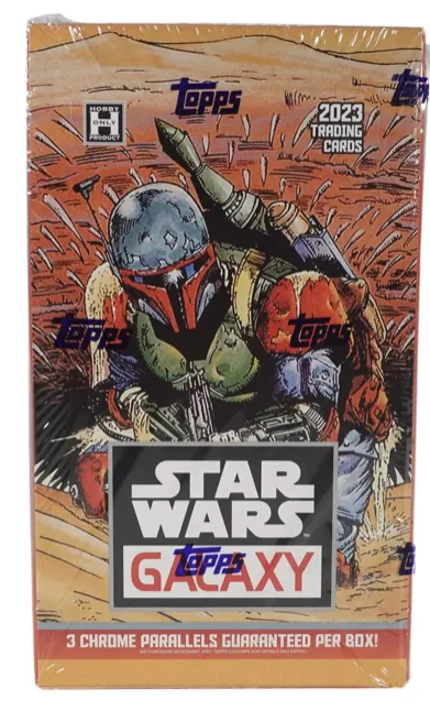 2023 Topps Star Wars Chrome Galaxy Hobby Box 18 Packs per Box, 4 Cards per Pack