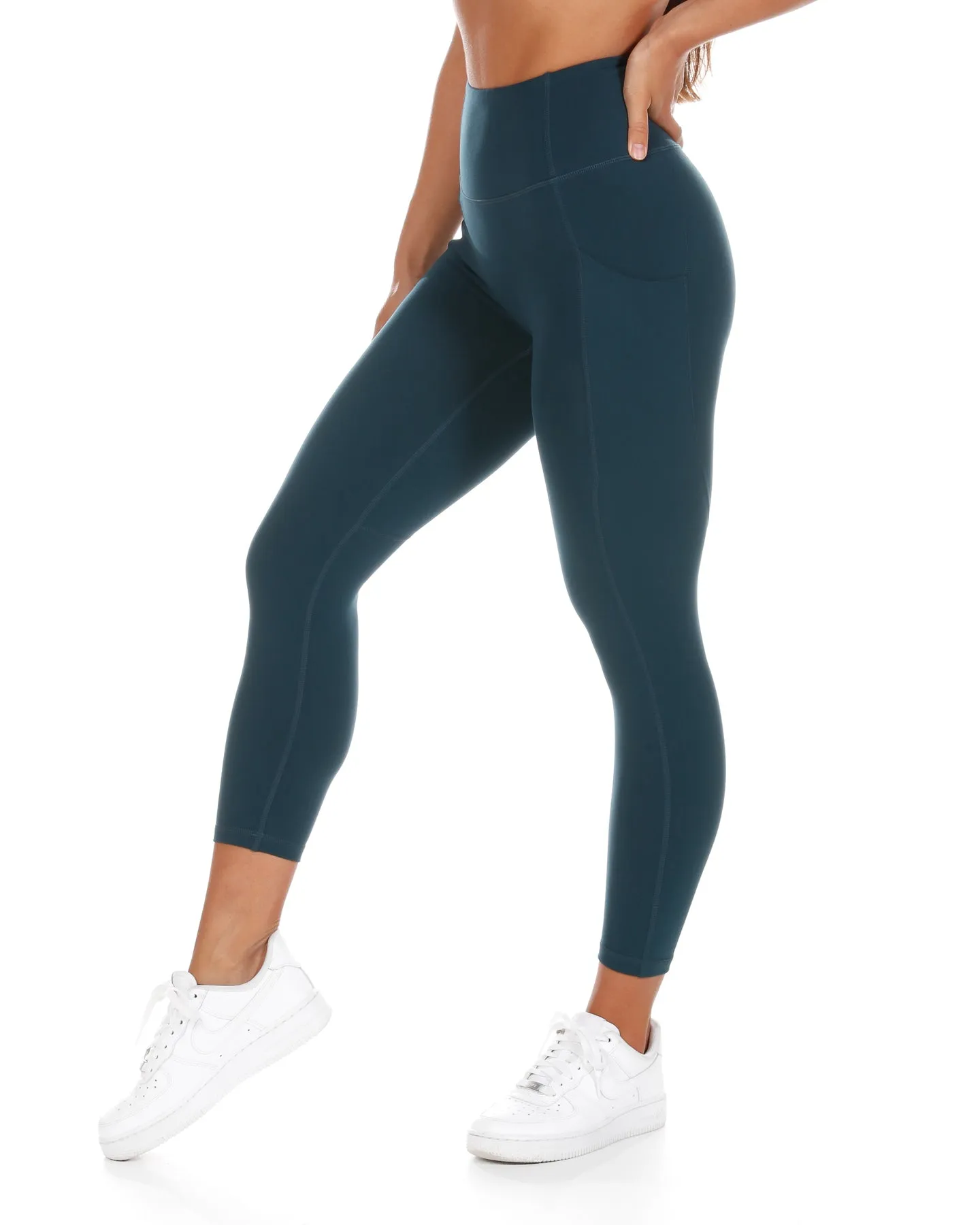 7/8 Aura Ascend Leggings - Deep Forest