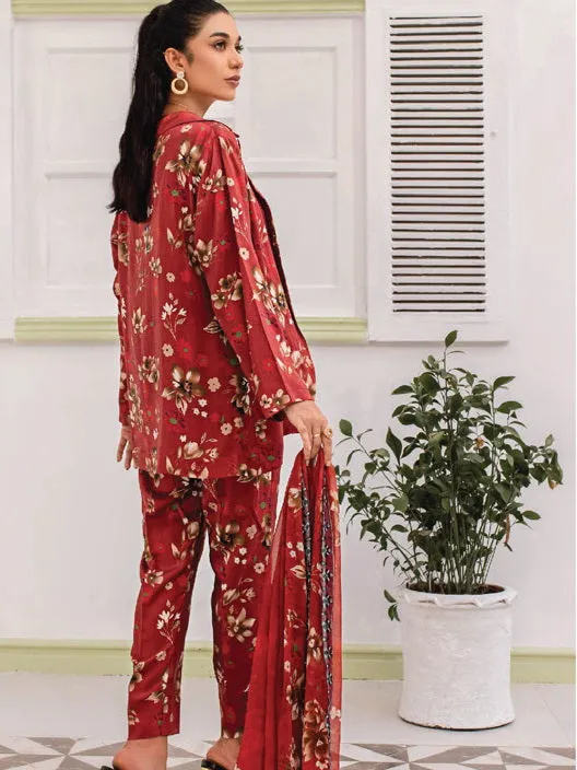 Aangan by Sanam Saeed Printed Viscose Unstitched 3Pc Suit D-03