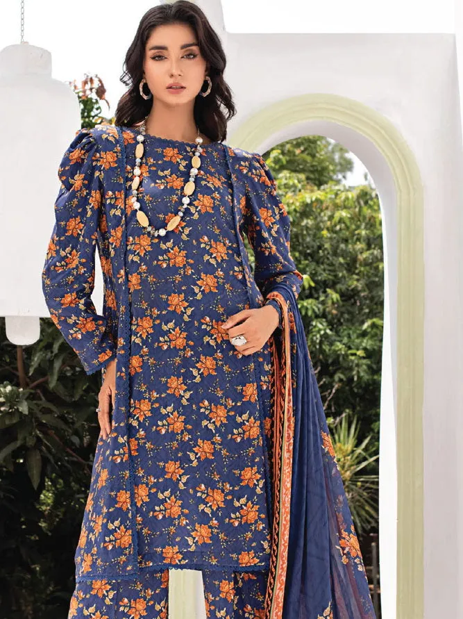 Aangan by Sanam Saeed Printed Viscose Unstitched 3Pc Suit D-05