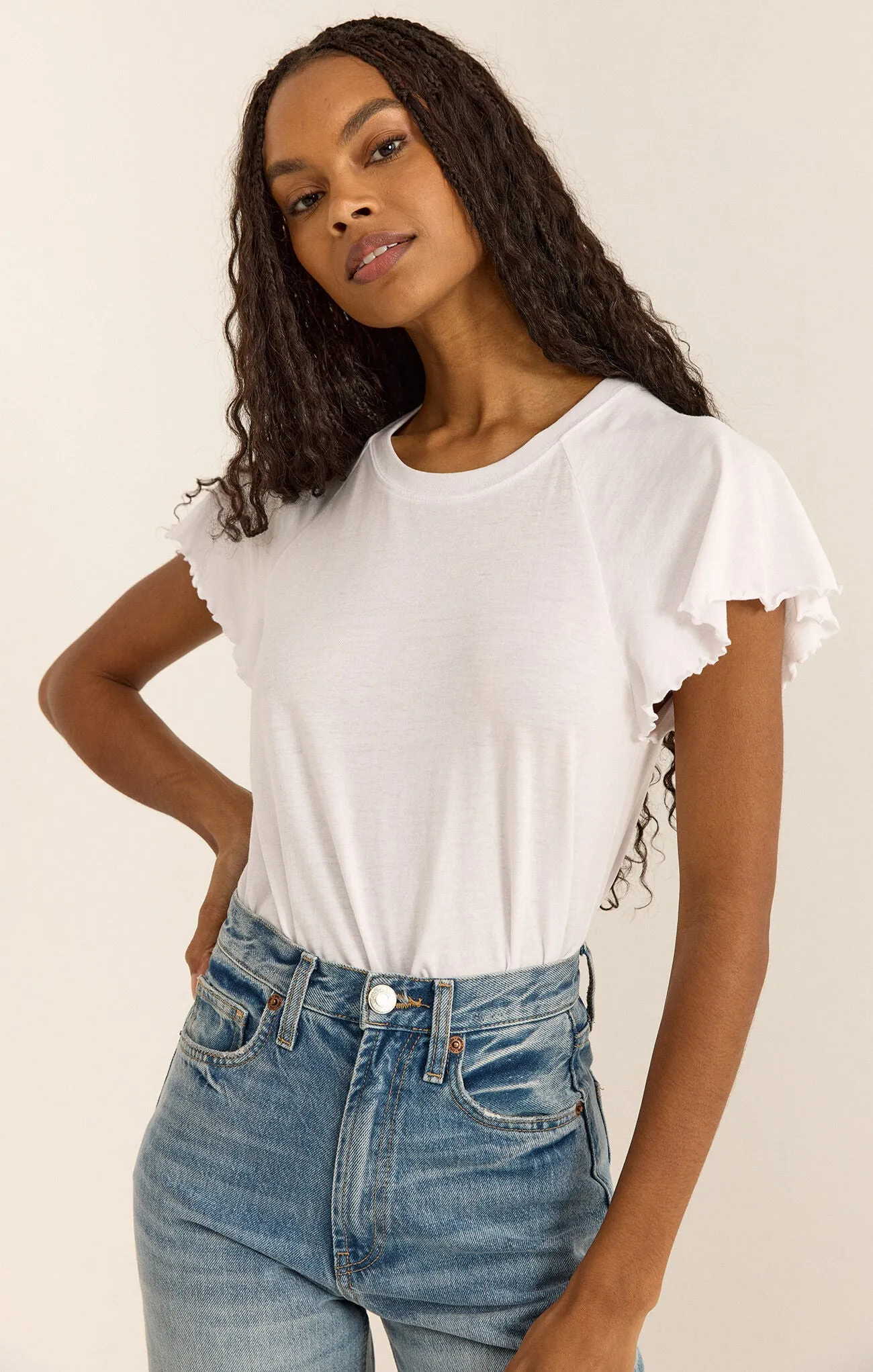 Abby Flutter Tee