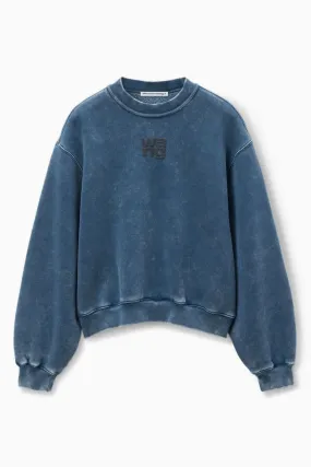 alexanderwang.t Puff Logo Sweatshirt - Acid Black Ice