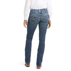 Ariat Women's REAL Mid Rise Gianna Stretch Straight Leg Jeans 10034655