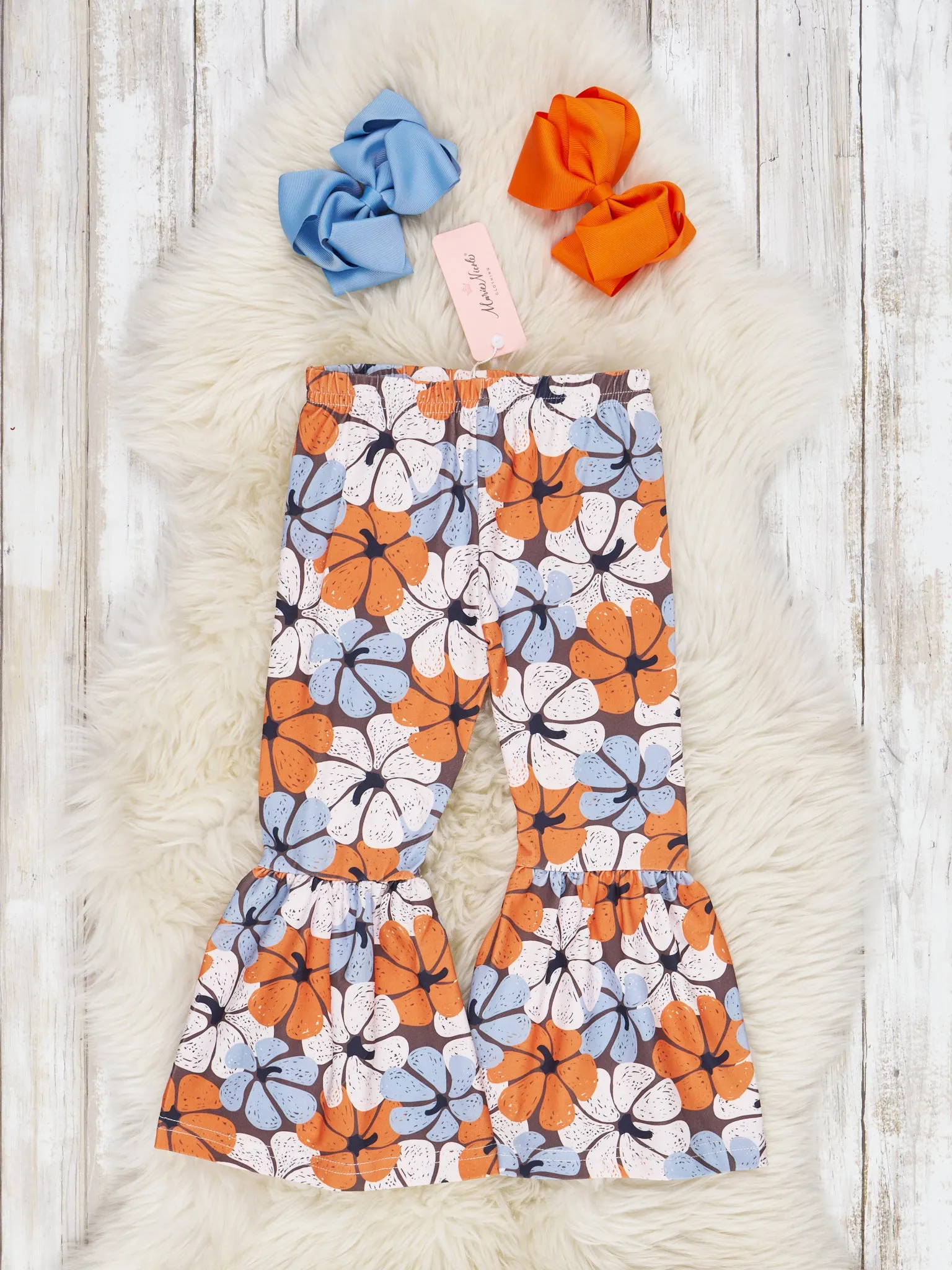 Autumn Florals Bell Bottom Pants