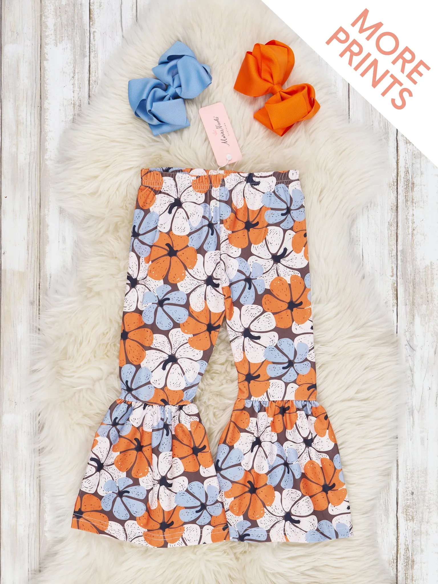 Autumn Florals Bell Bottom Pants