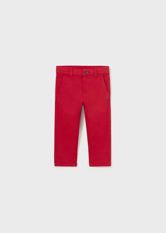 Baby Boys Chino Pants | Red