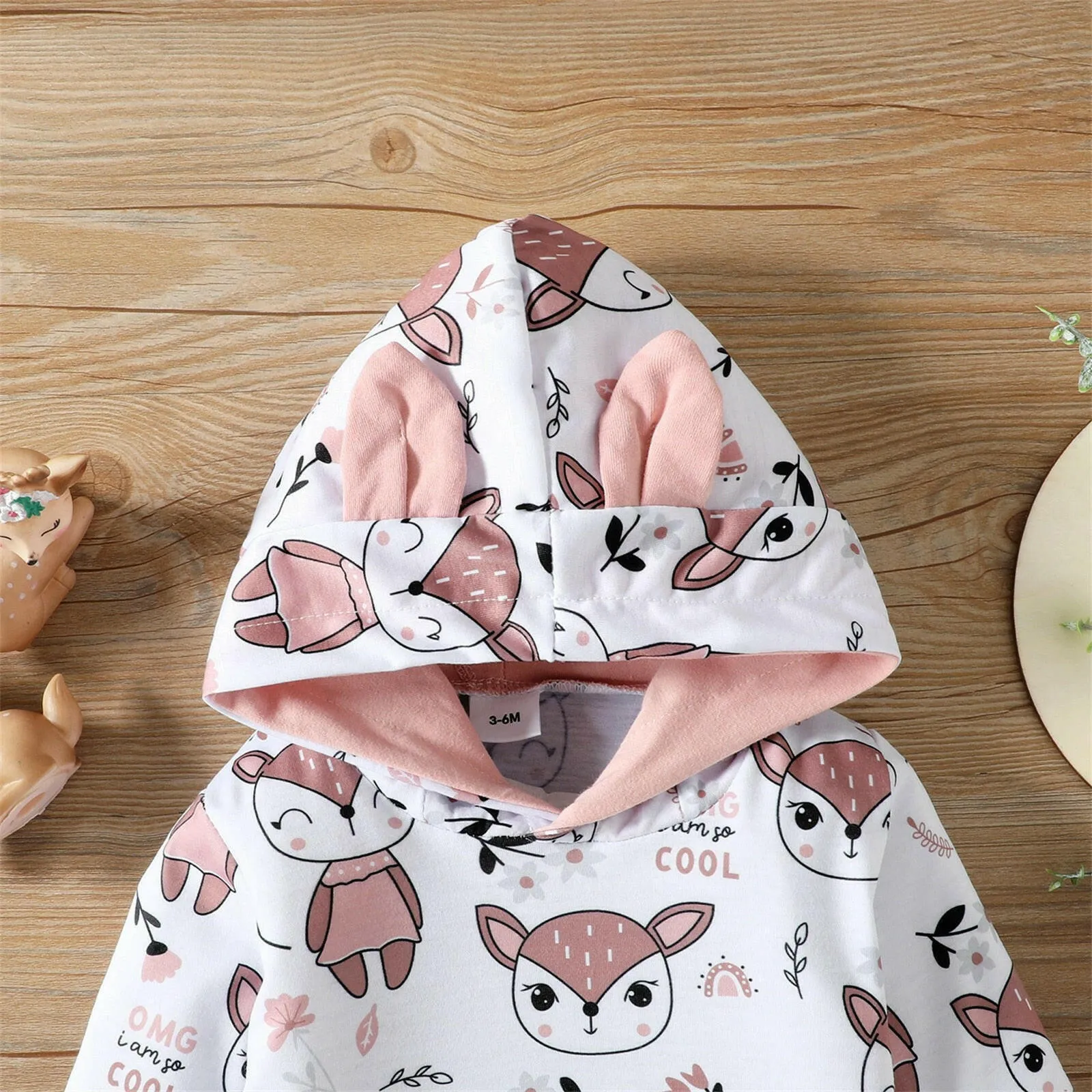 Baby Girl Foxy Sweatpants Long Hoodie Set