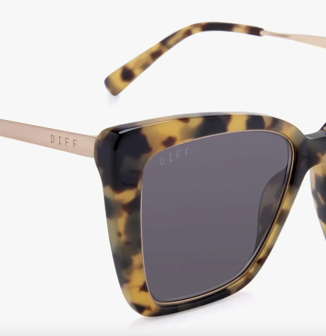 Becky IV Hazel Tortoise & Grey Sunglasses