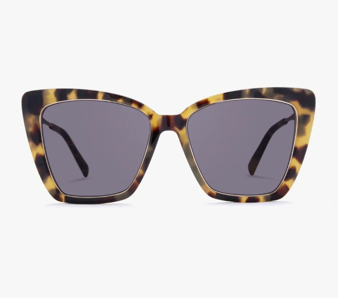 Becky IV Hazel Tortoise & Grey Sunglasses