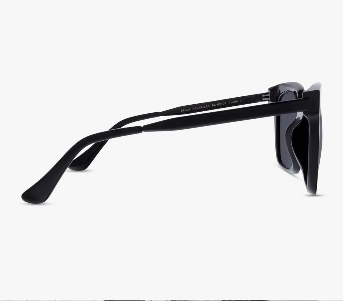 Bella Black & Grey Polarized Sunglasses