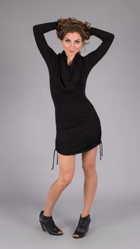 Black Bamboo Long Sleeve Huntress Dress