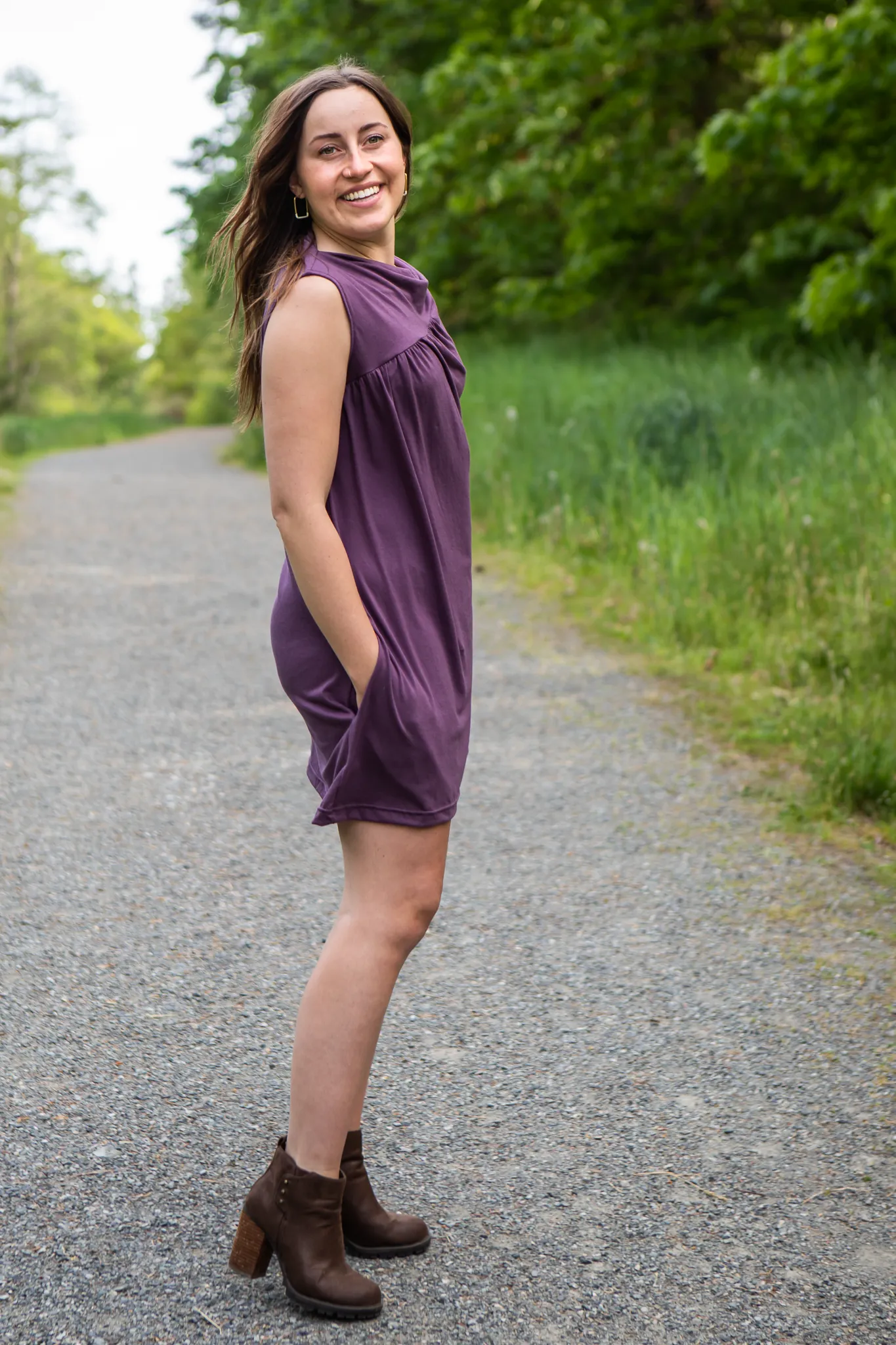 Callie Sleeveless Bamboo Tunic with Pockets