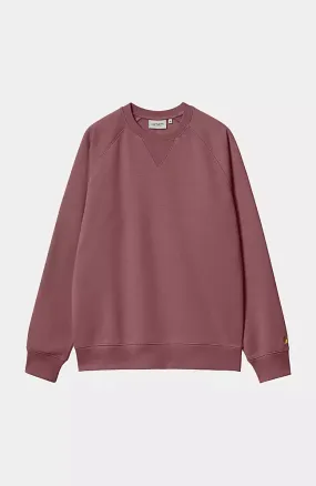 Carhartt chase sweatshirt dusty fuchsia