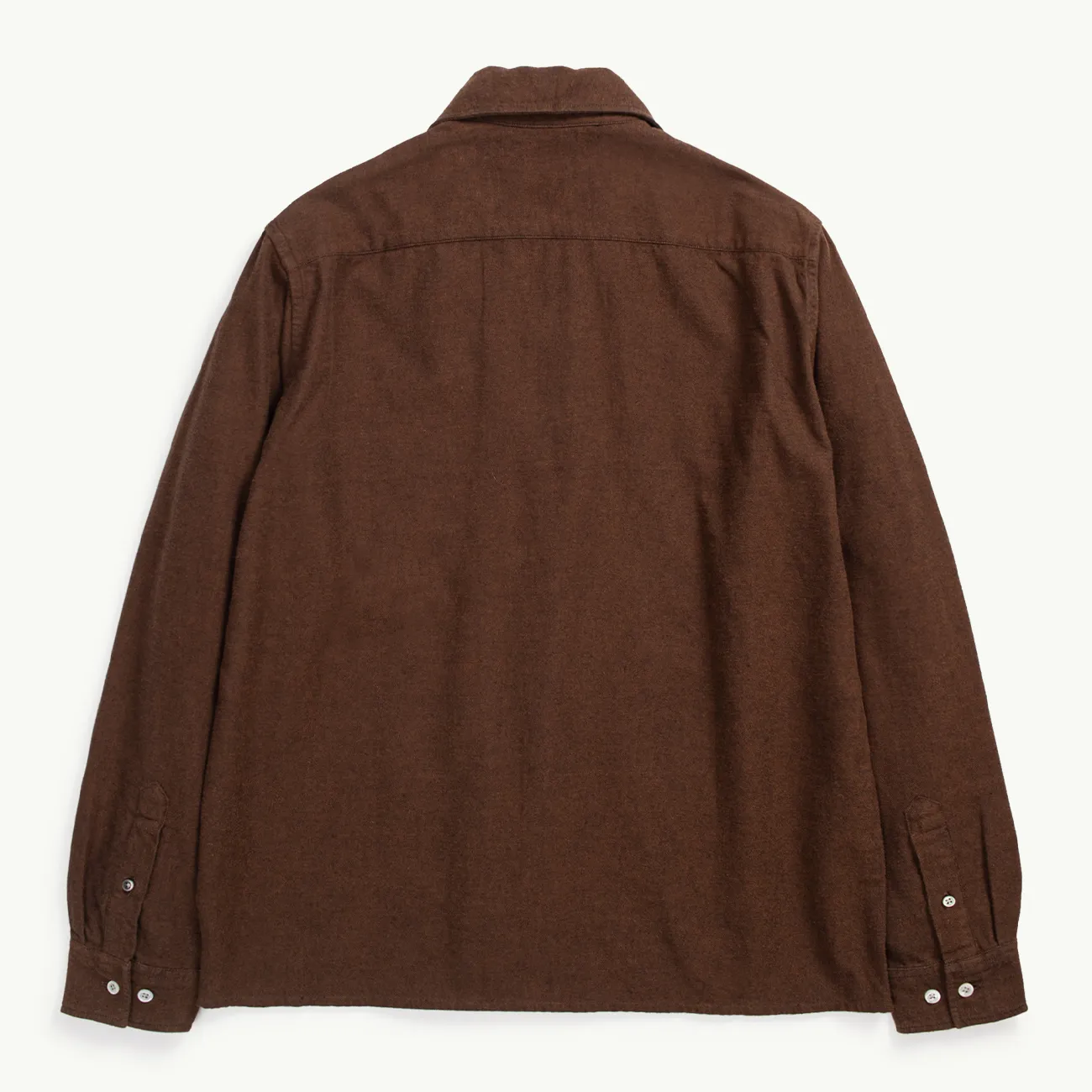 CARSTEN ORGANIC SHIRT LS RUST BROWN