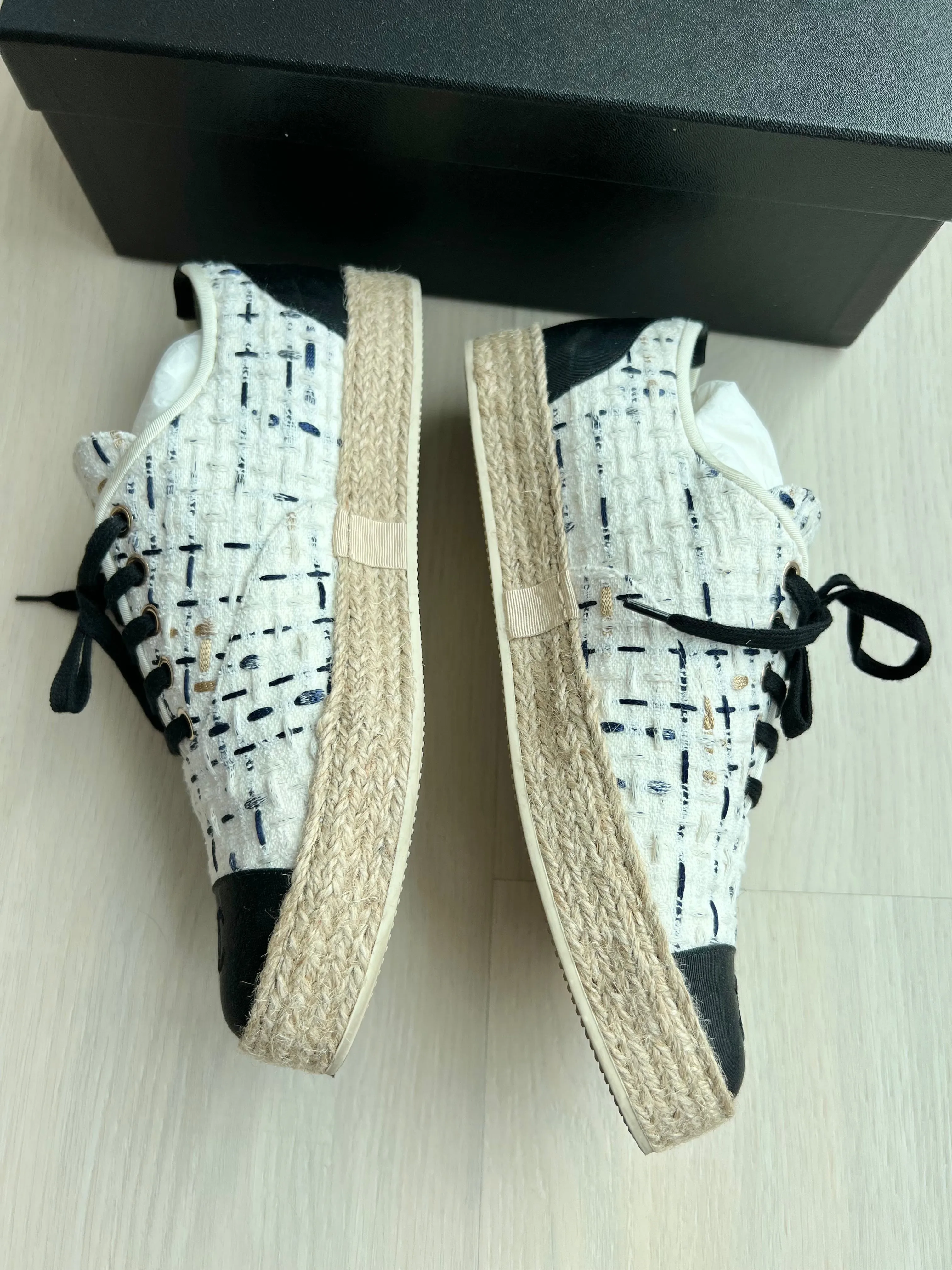 Chanel Tie Up Espadrilles