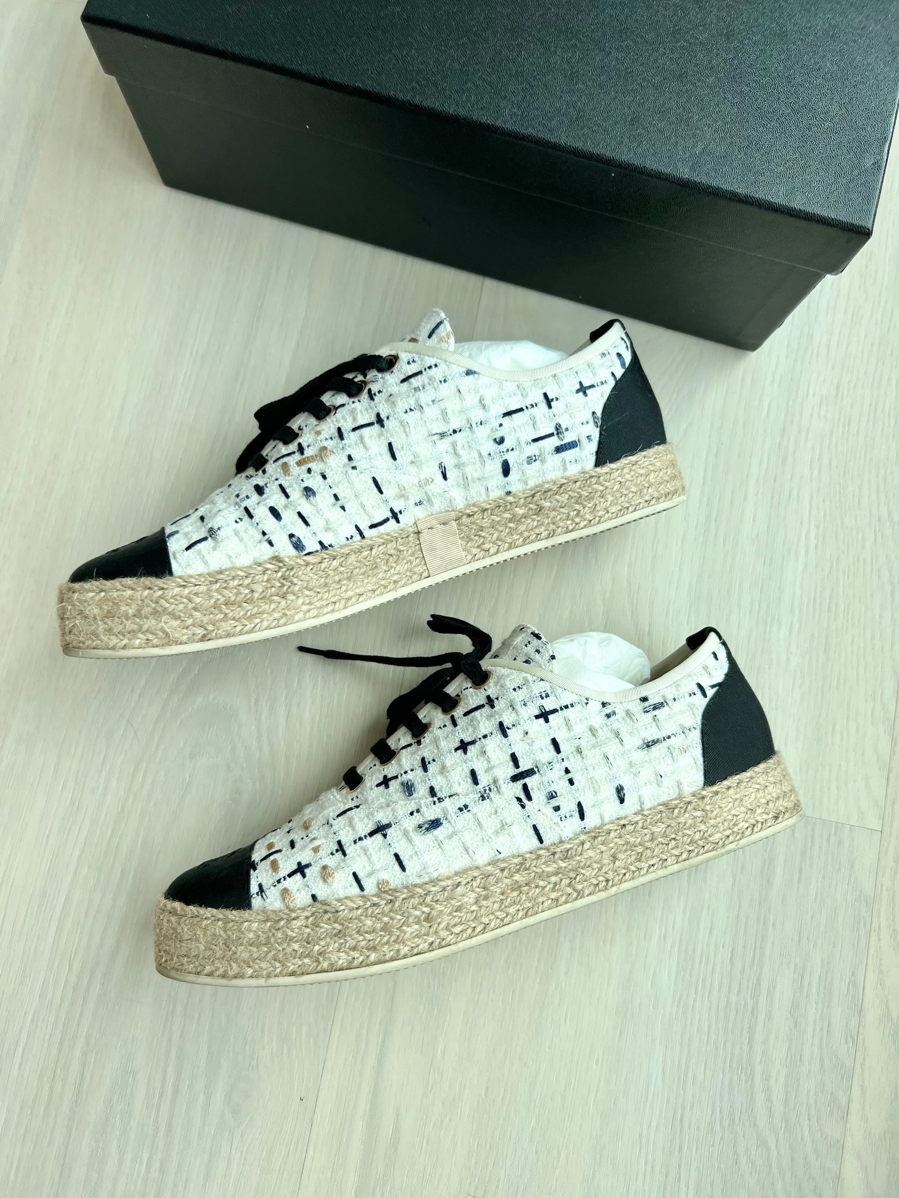 Chanel Tie Up Espadrilles