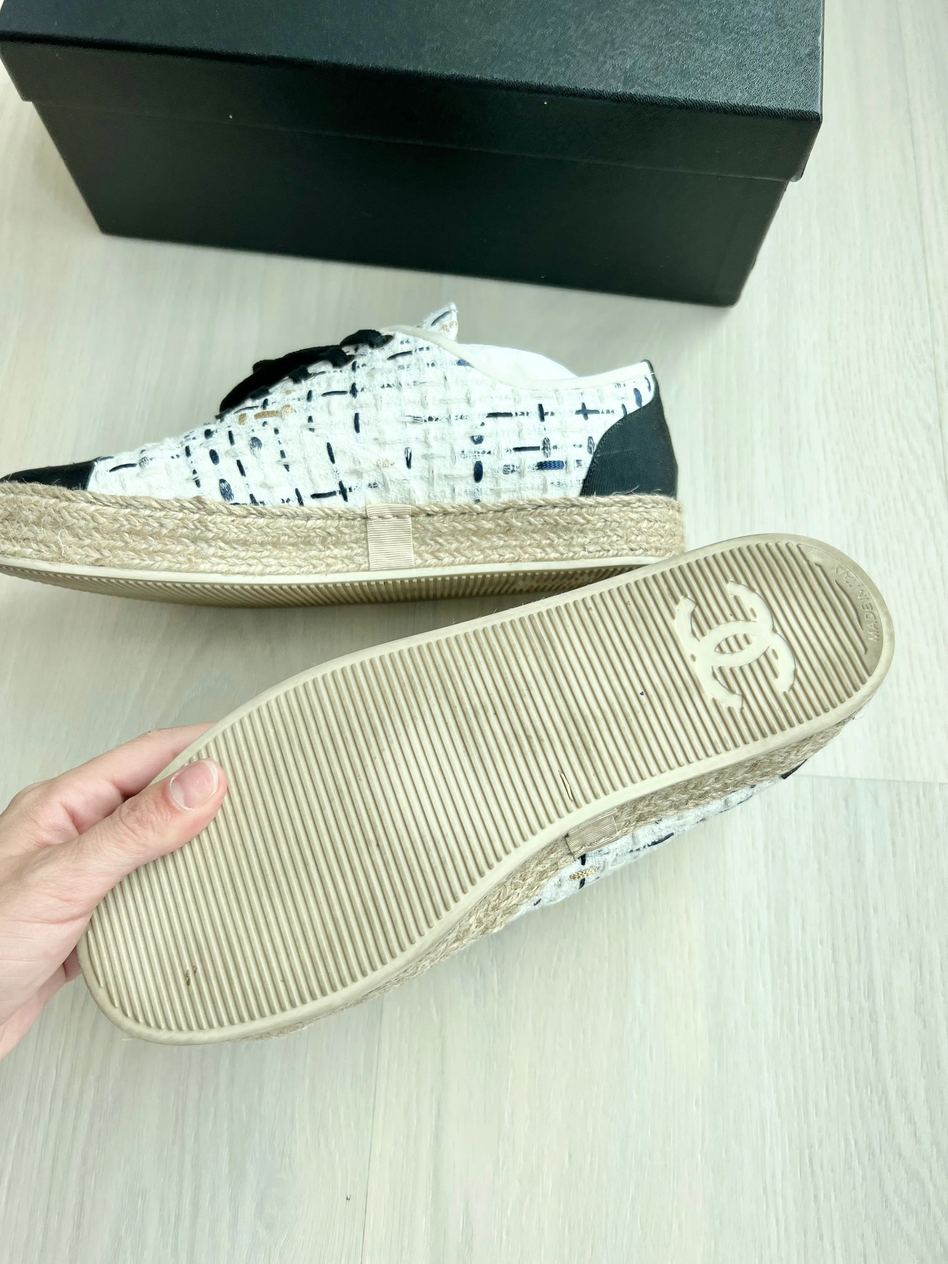 Chanel Tie Up Espadrilles