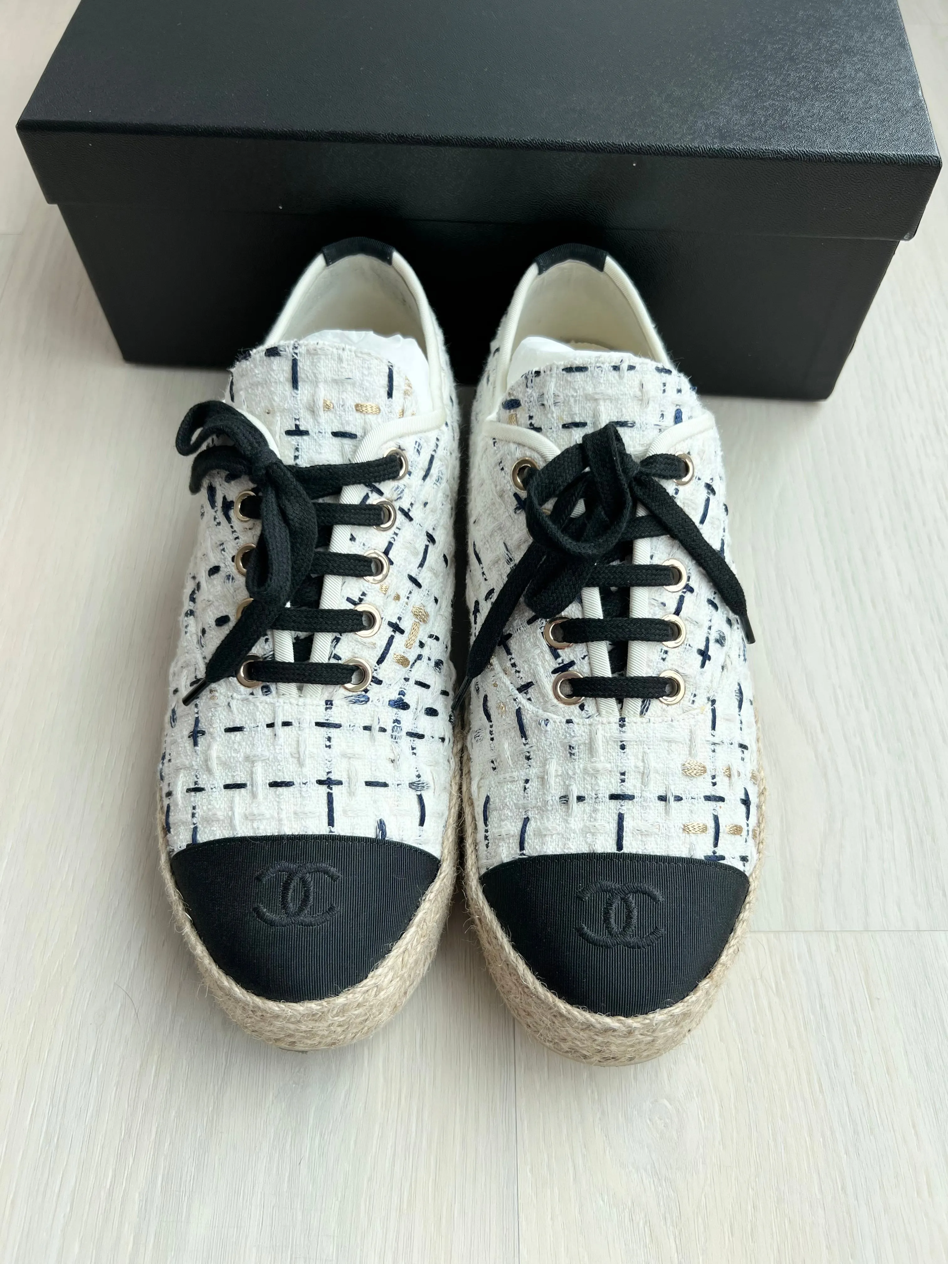 Chanel Tie Up Espadrilles