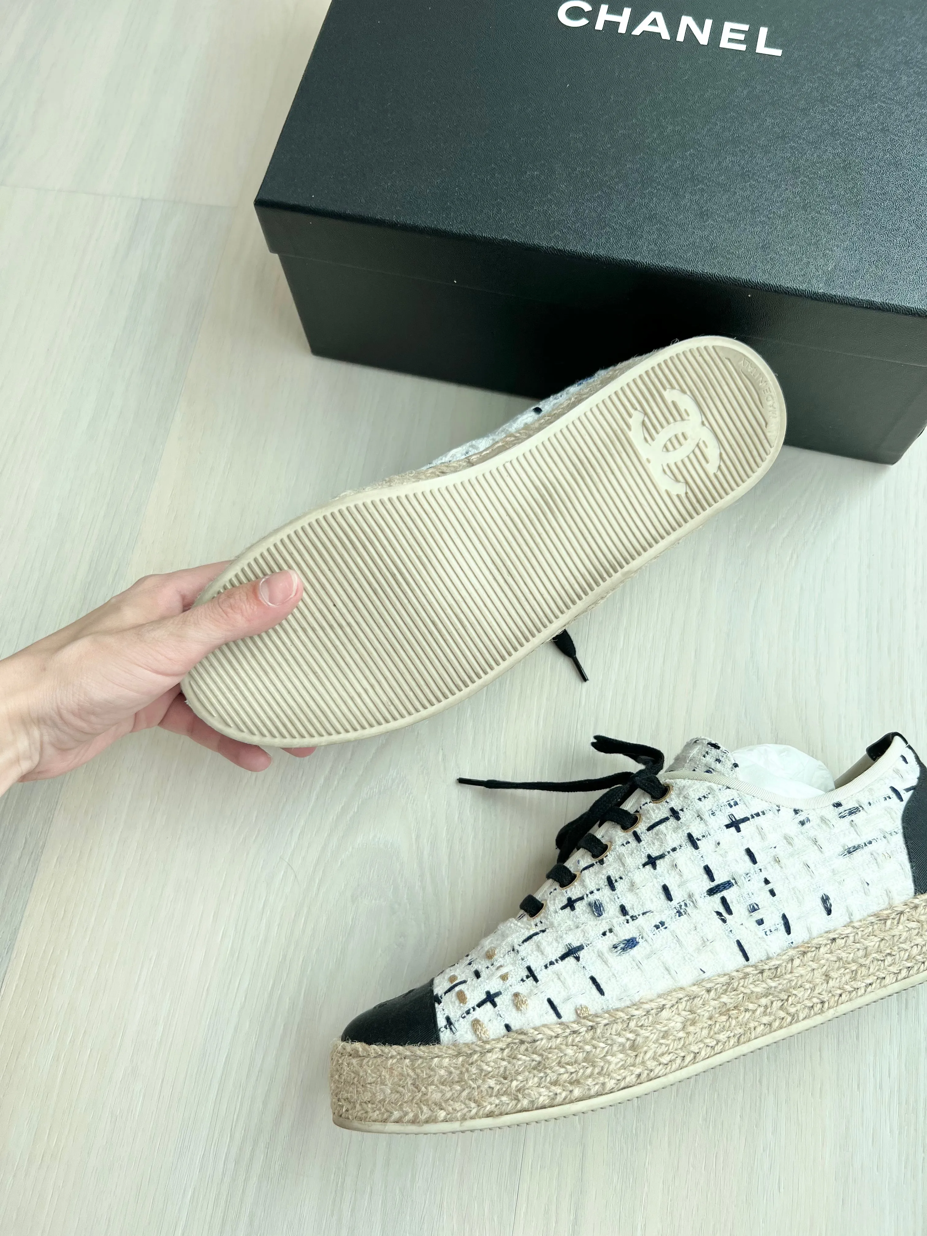 Chanel Tie Up Espadrilles