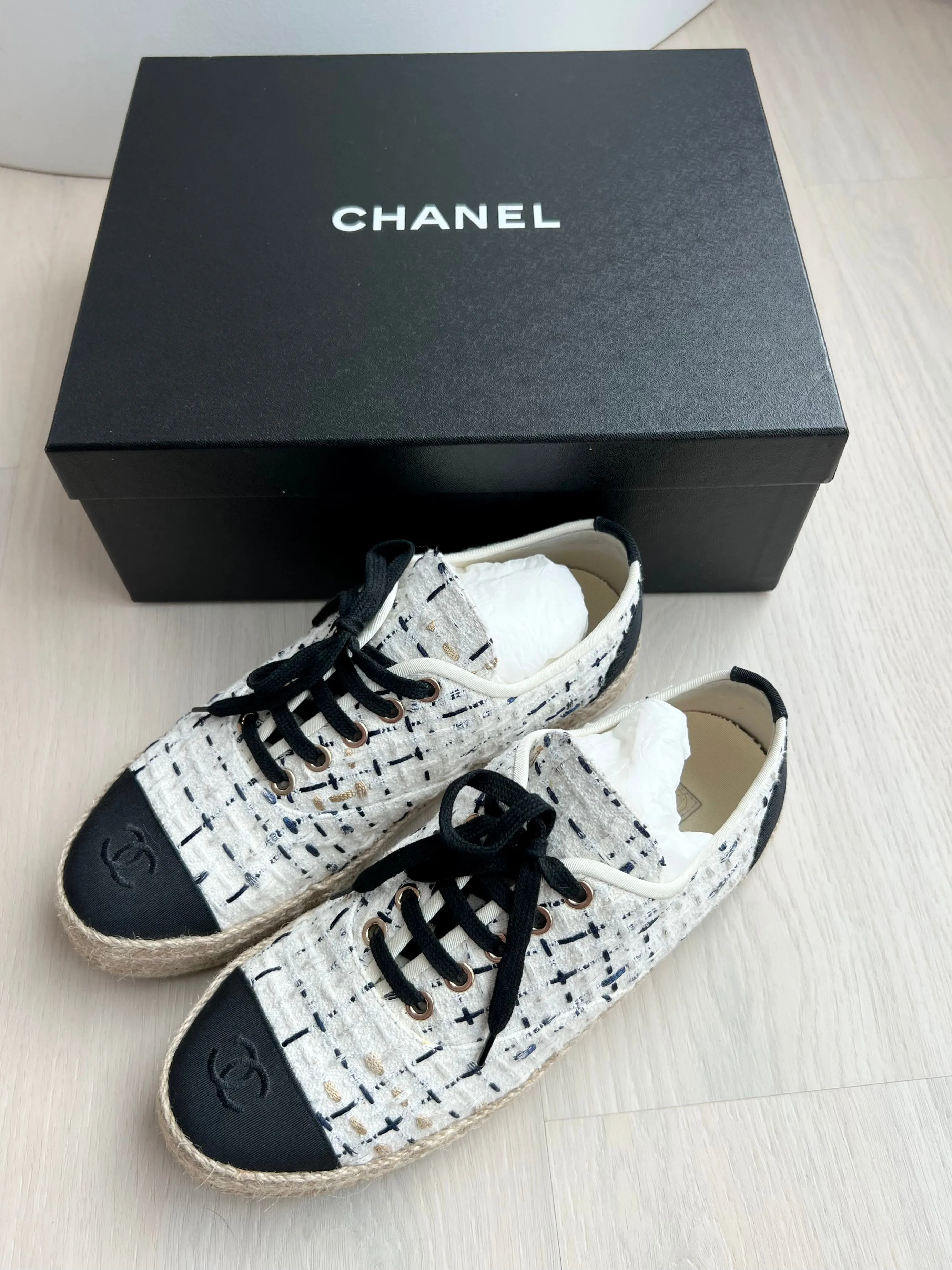 Chanel Tie Up Espadrilles