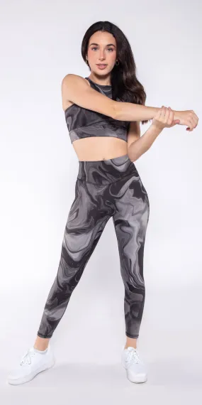 Charcoal Marble - Contour Legging