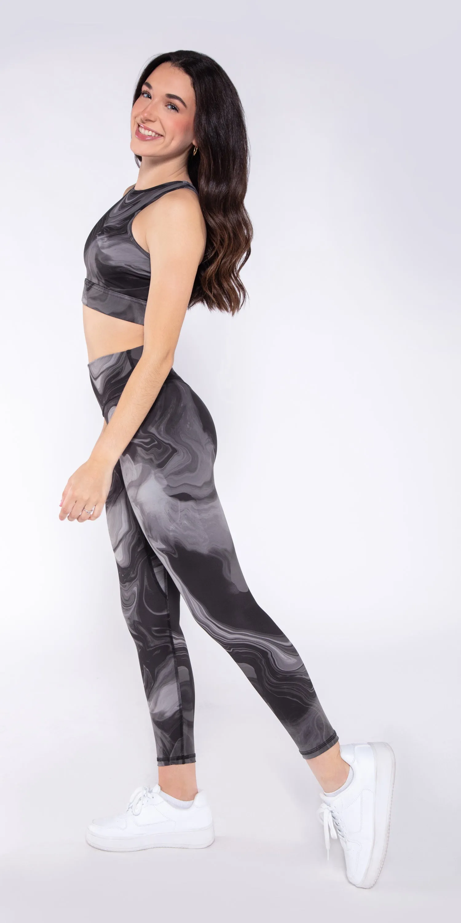 Charcoal Marble - Contour Legging