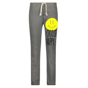 Choose Happy Grey Sweatpants