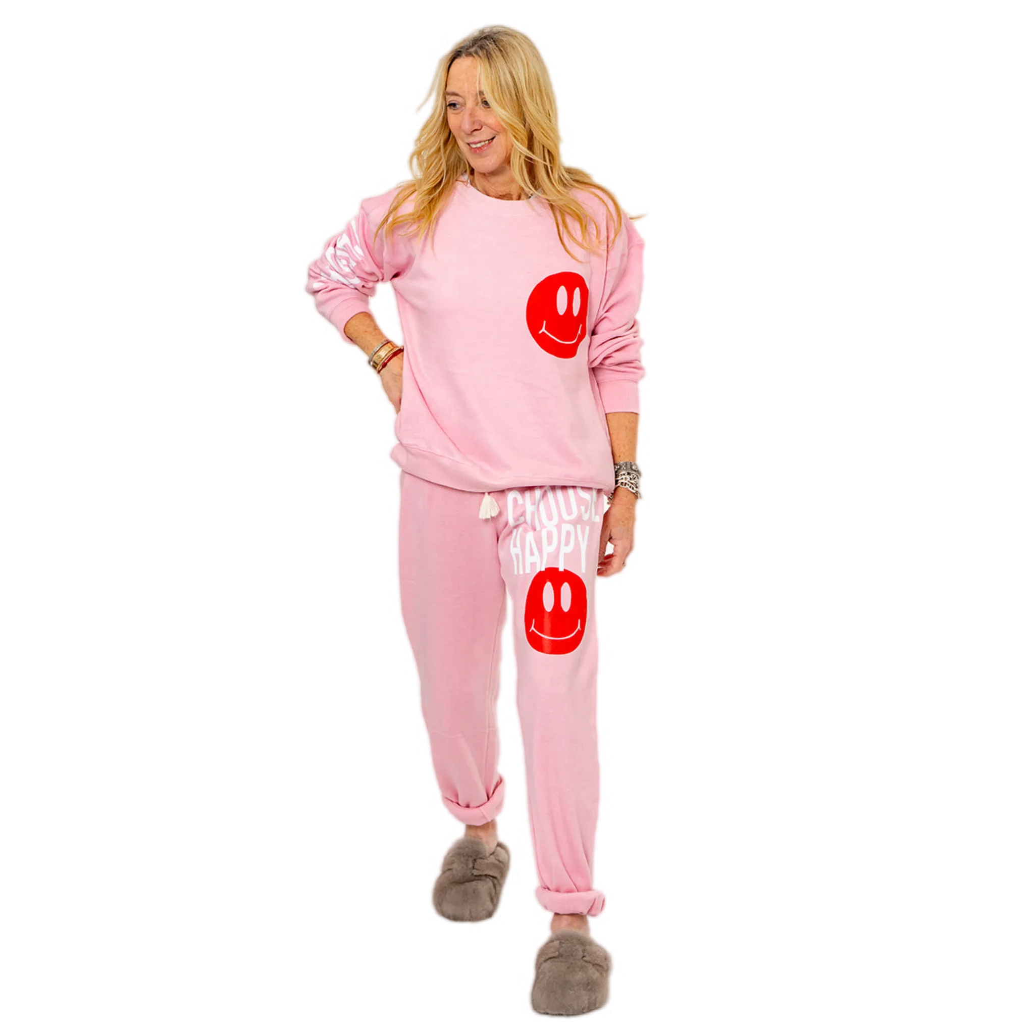 Choose Happy Pink Sweatpants