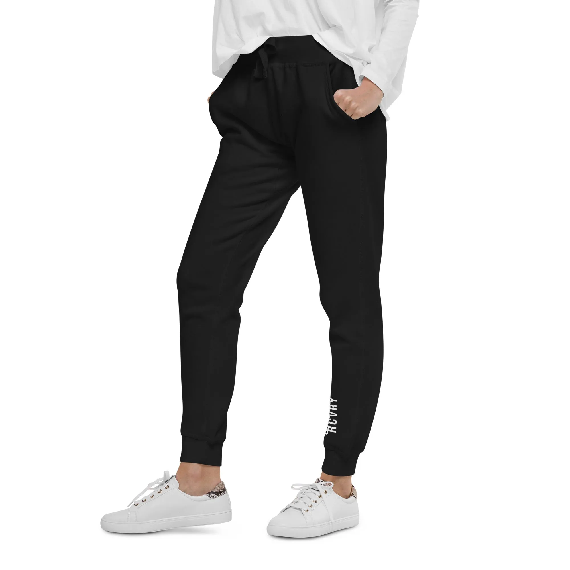 Choose RCVRY Never Give Up Make a Difference Unisex fleece sweatpants with Pockets