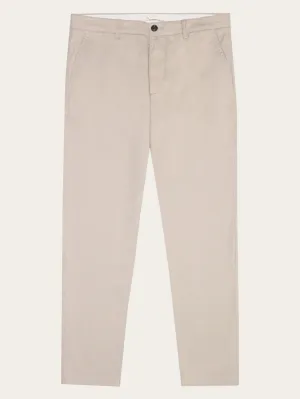 CHUCK regular canvas pants - GOTS/Vegan - Light feather gray