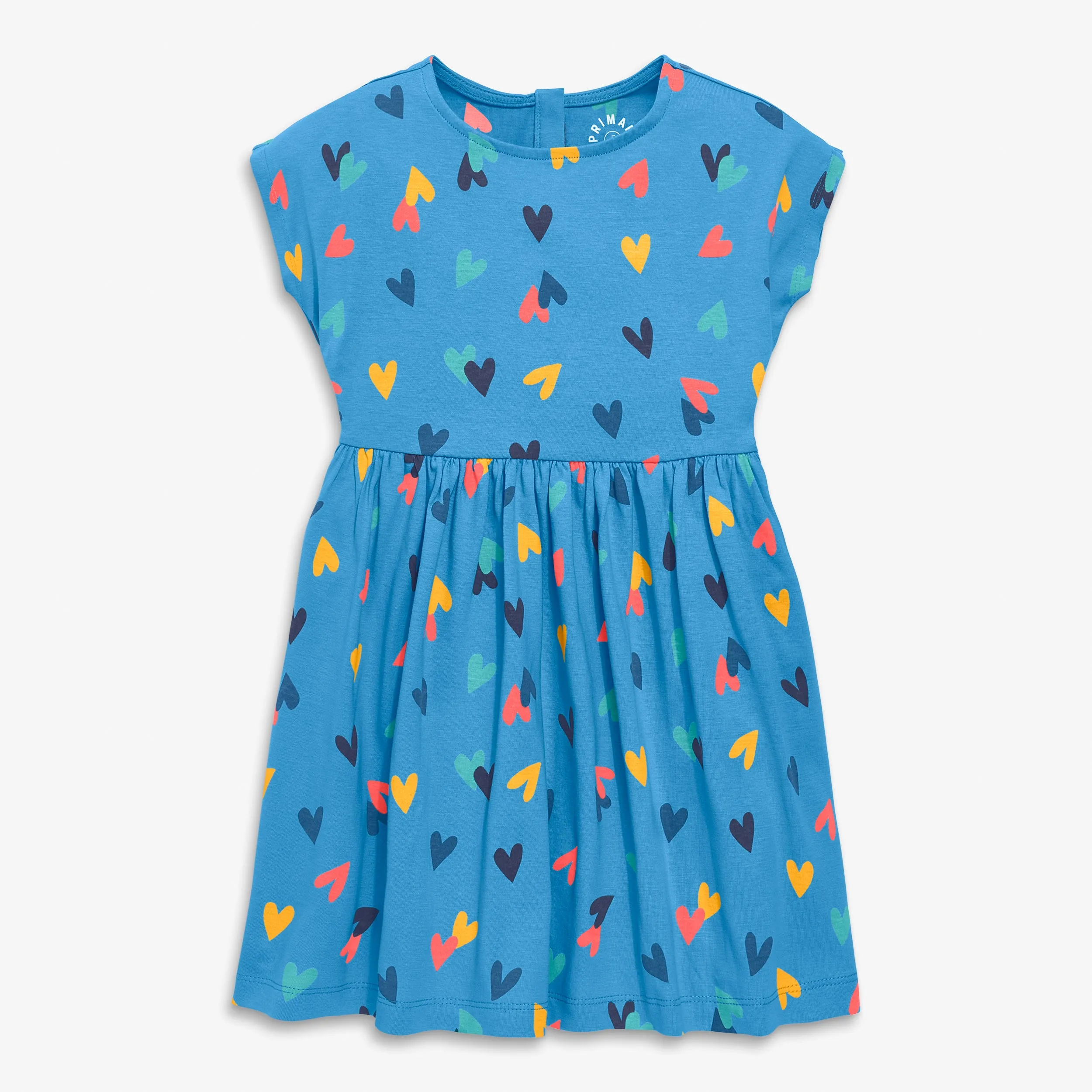 Clearance backyard dress in rainbow confetti hearts