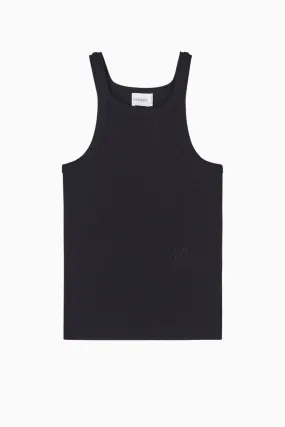 Closed Racer Top - Black