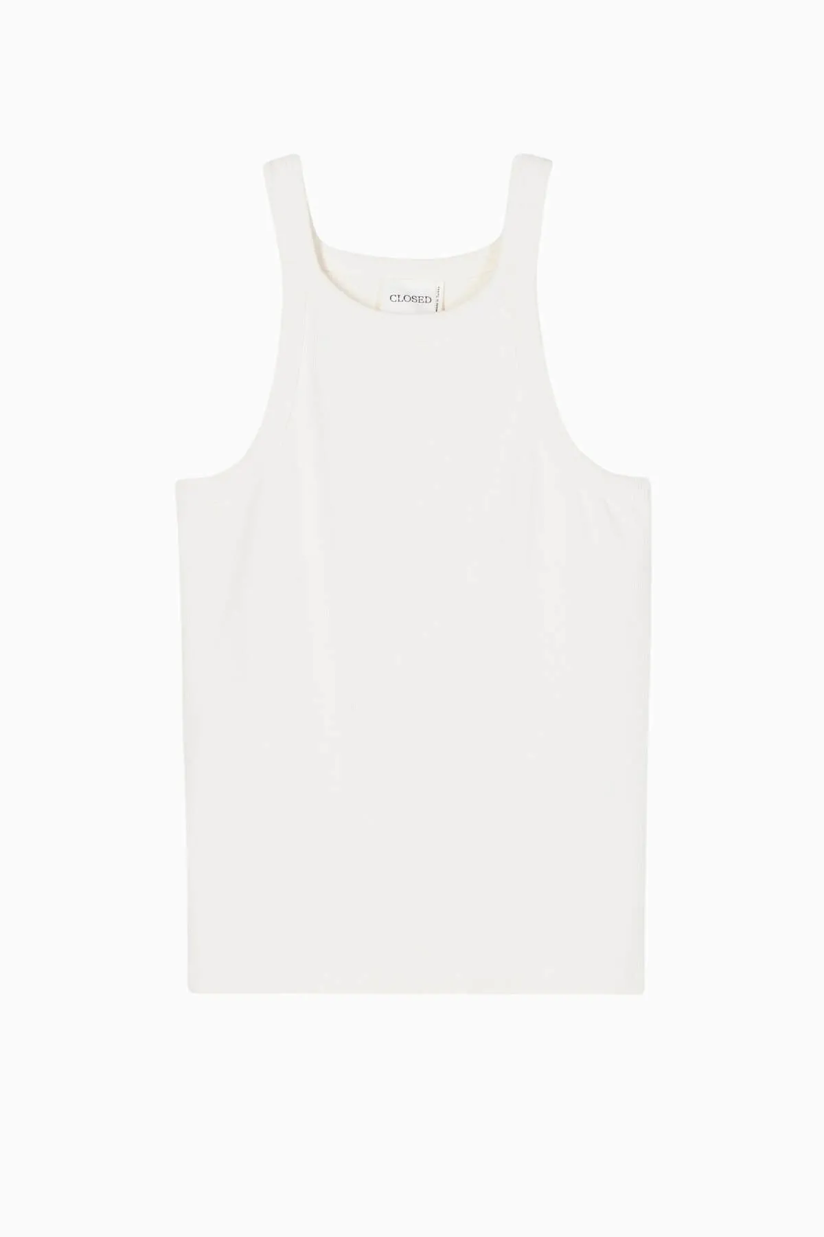 Closed Racer Top - Ivory