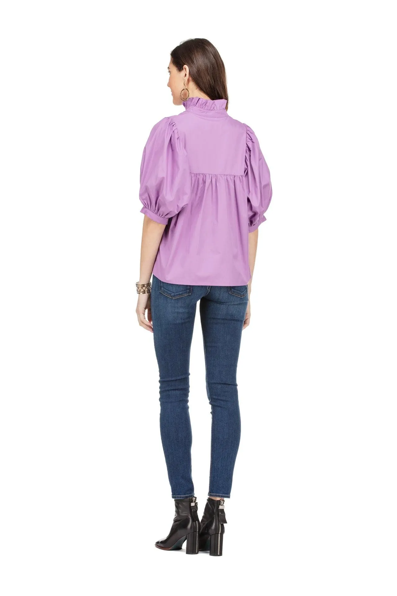 Cotton Puff Sleeve Top