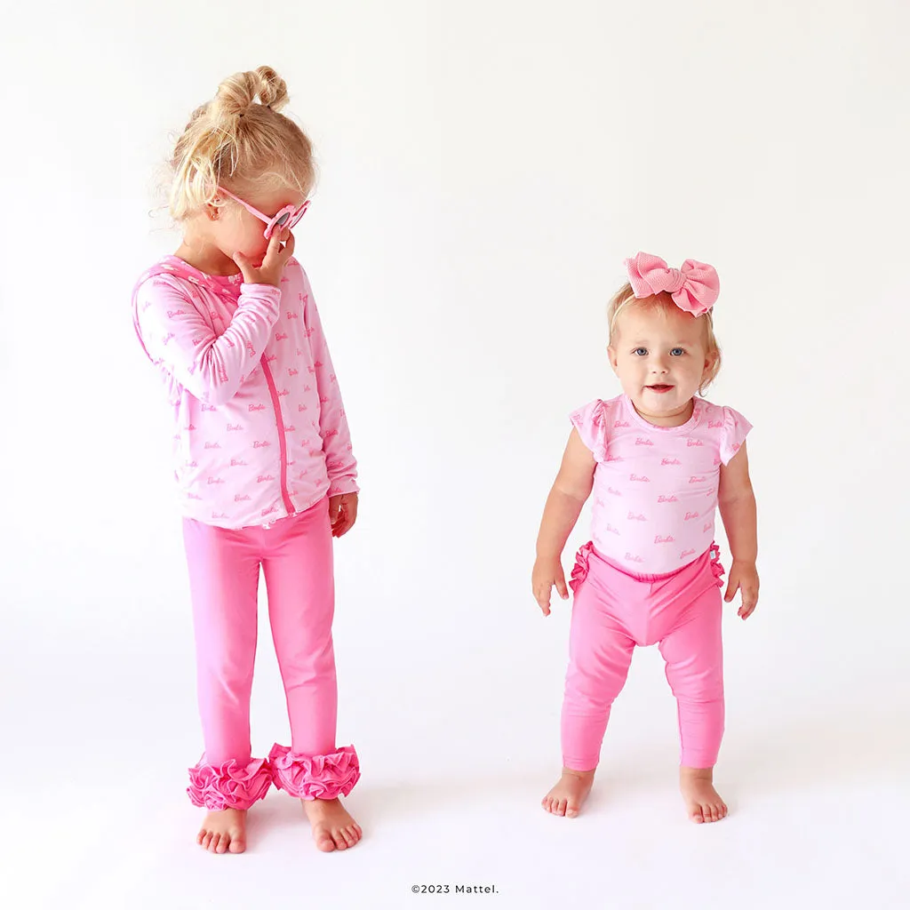 Cruisin' Pink Ruffled Bum Leggings