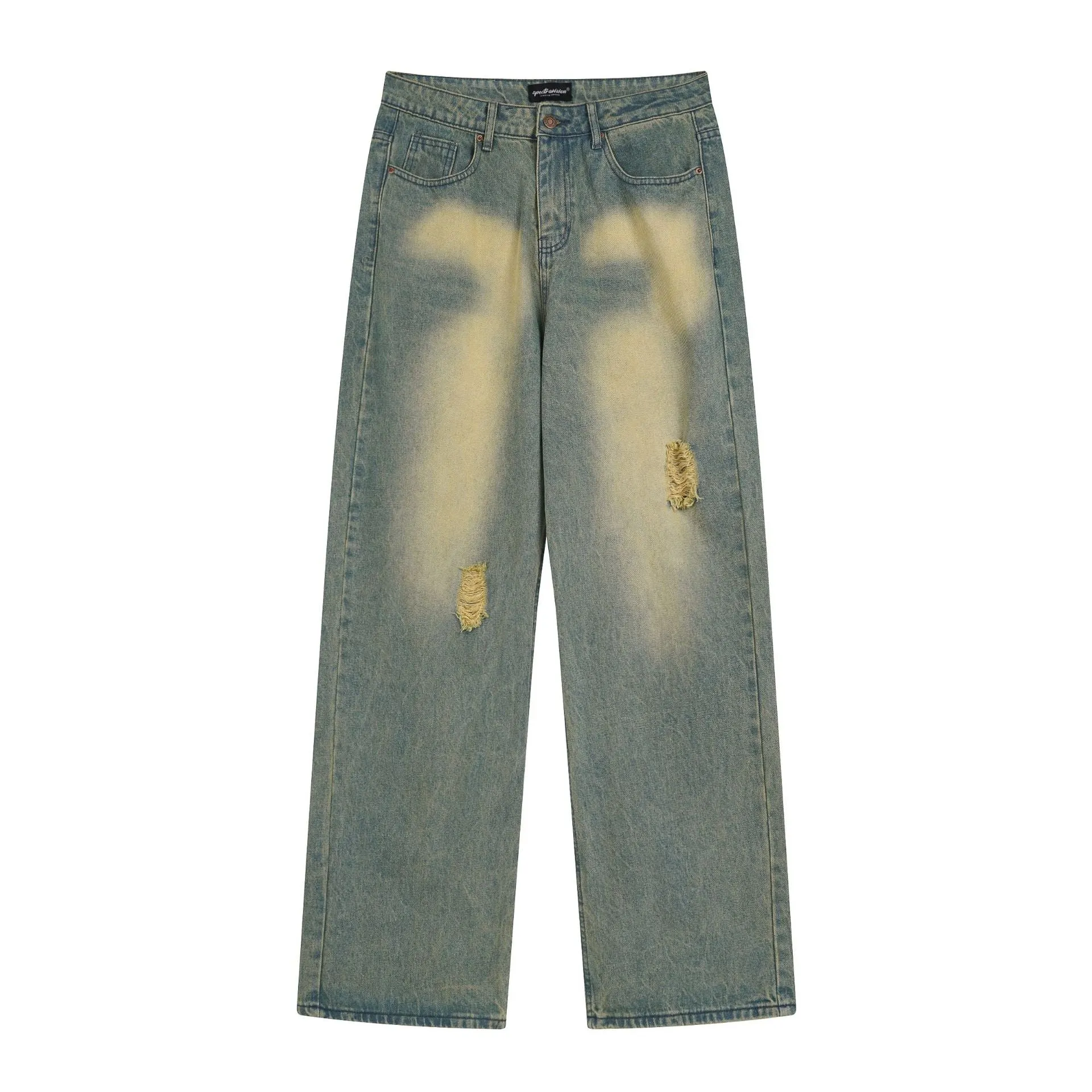 Distressed | American Style Y2K Washed Jeans