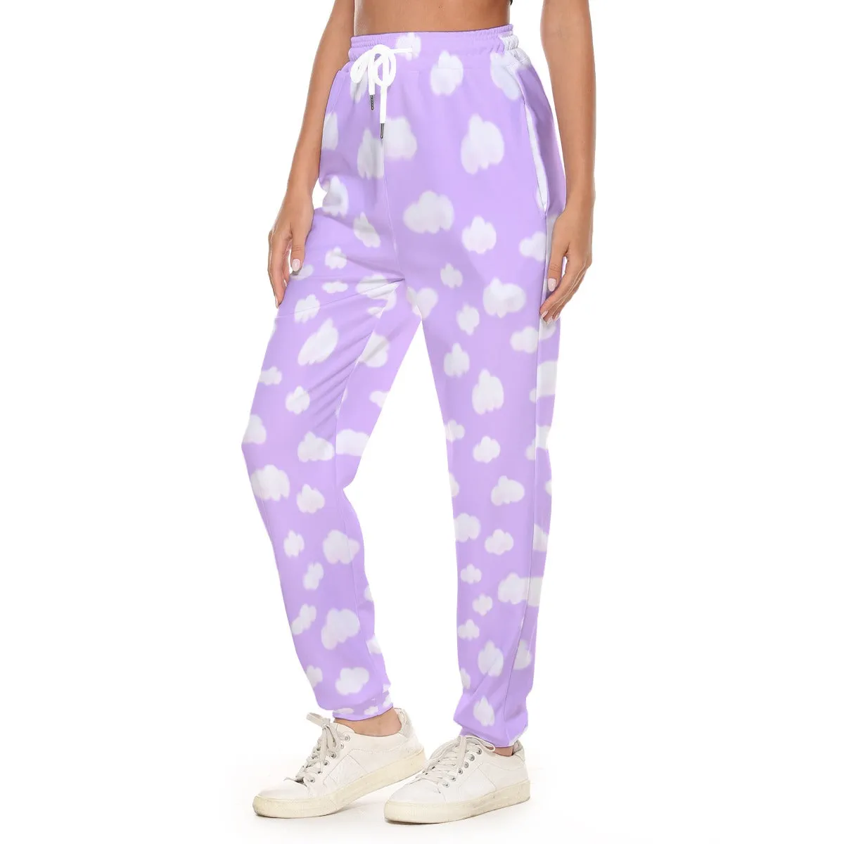 Dreamy Clouds Women's Sweatpants (Lilac)