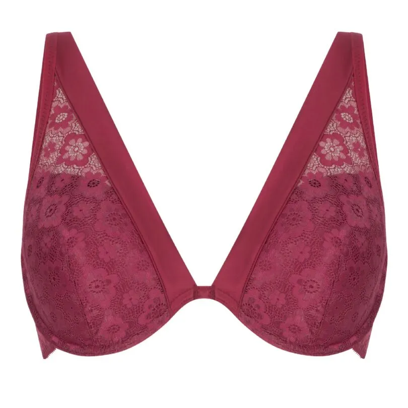 Earth Red Padded Triangle Bra