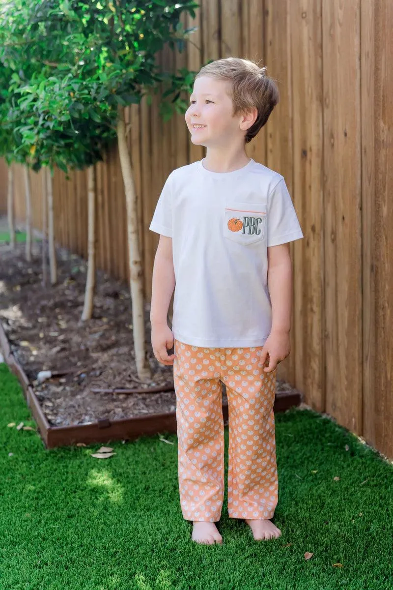 Fall Pumpkins Boys Pant Set