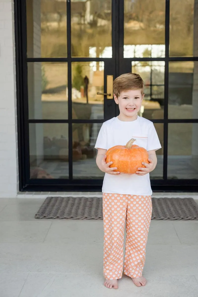 Fall Pumpkins Boys Pant Set