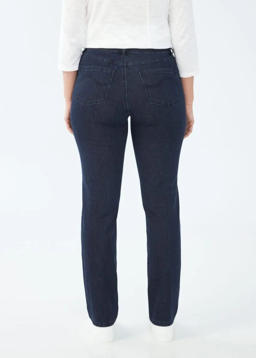 FDJ PETITE Suzanne Relaxed Slim Leg Supreme Denim (Pleasant Wash)