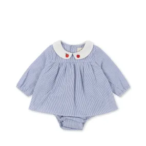 french collar romper - true stripe