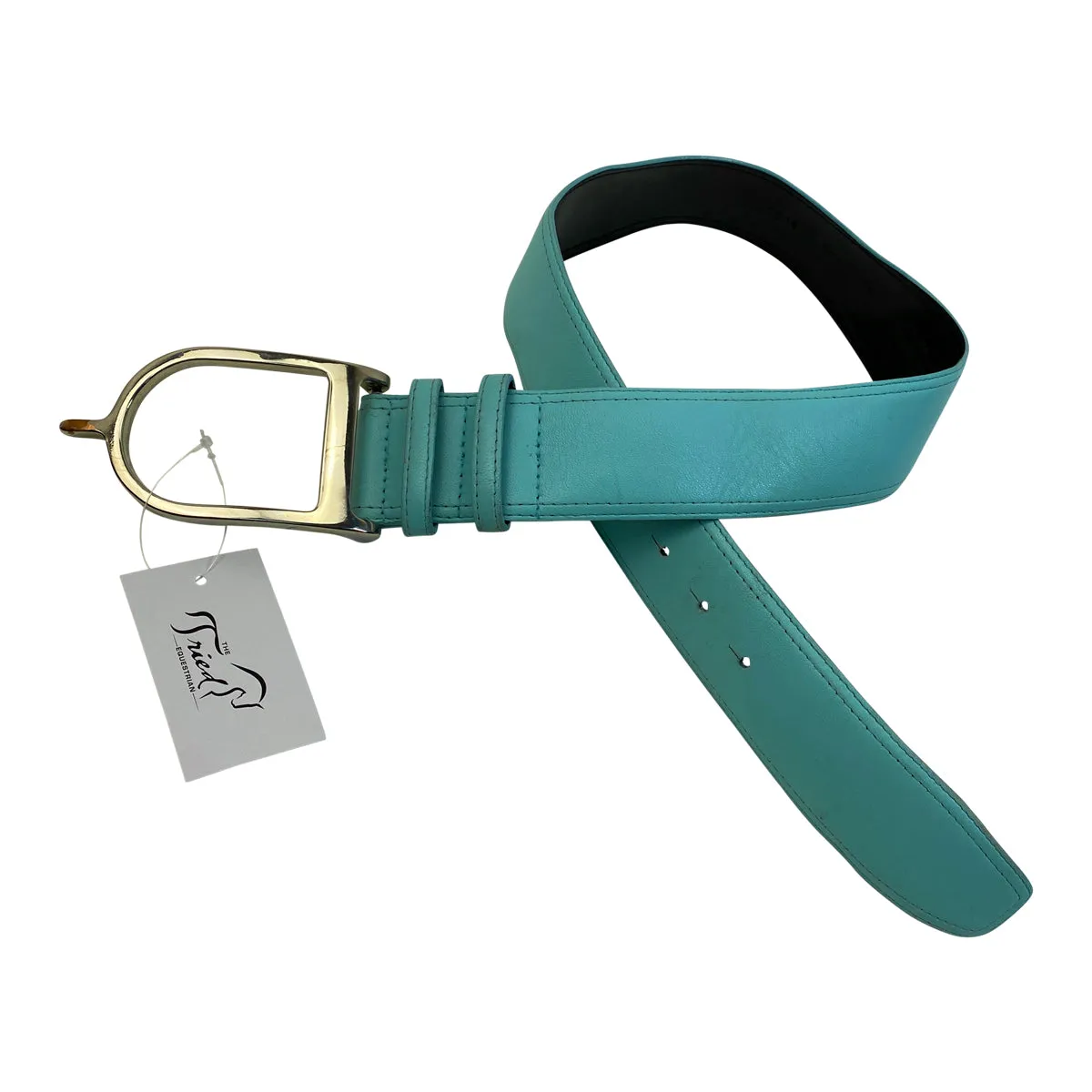 G. Duftler Designs Spur Belt in Turquoise - Women's Small