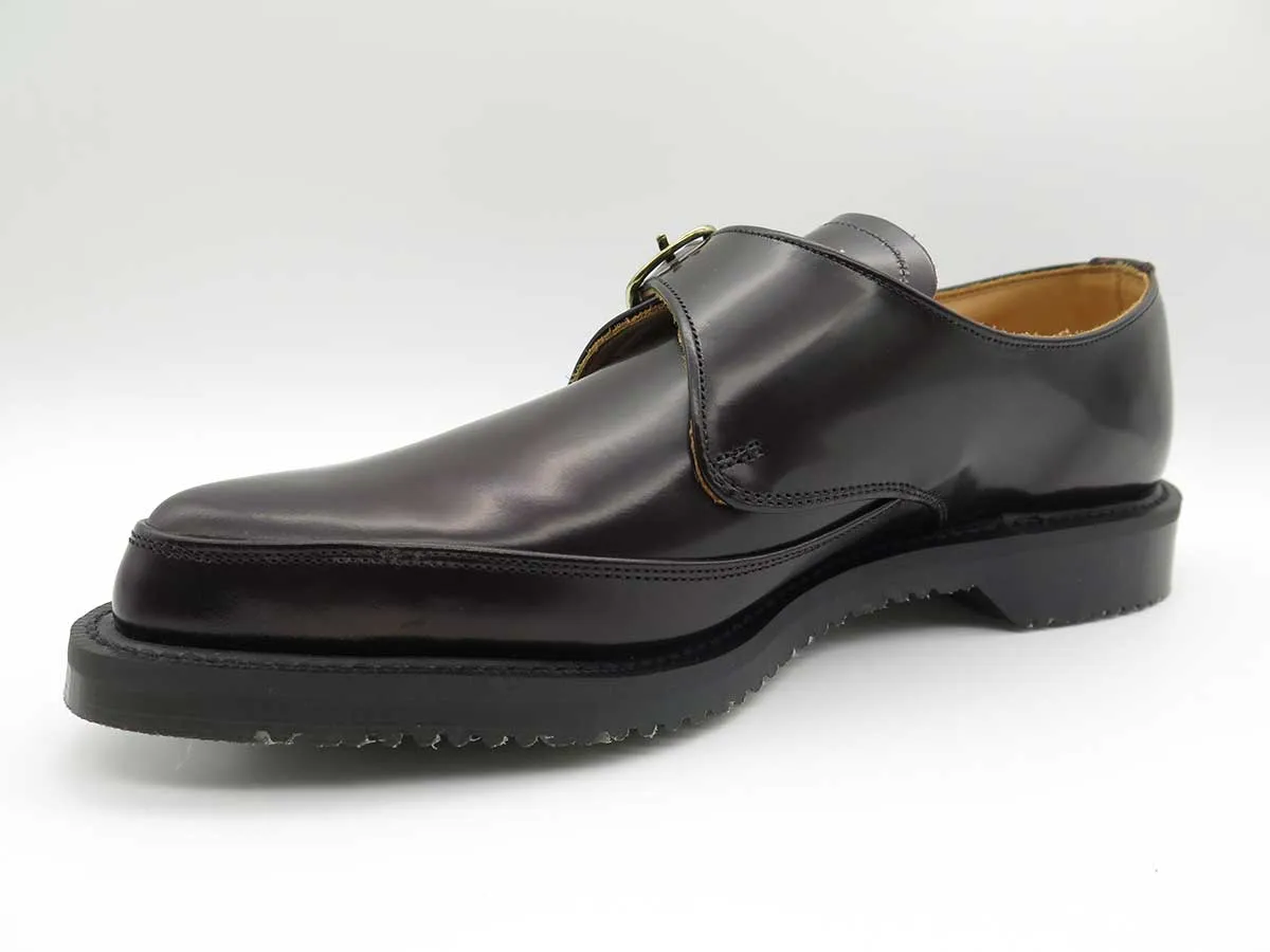 George Cox 8514 Mens Burgundy Monk Strap Leather Shoes