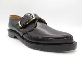 George Cox 8514 Mens Burgundy Monk Strap Leather Shoes