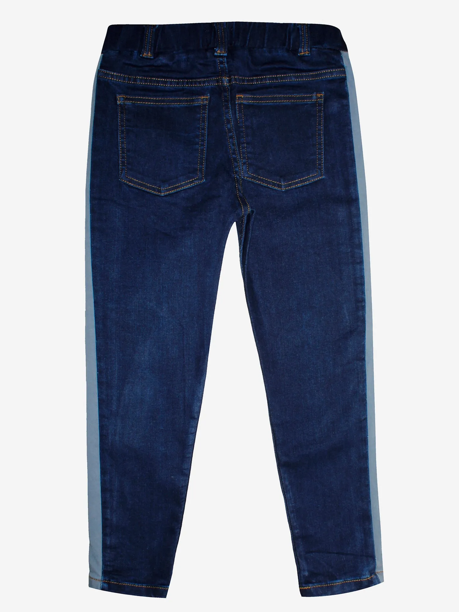 Girls Denim Jeggings with Side Panel