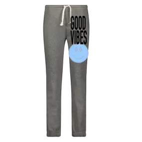 Good Vibes Smile Grey Sweatpants