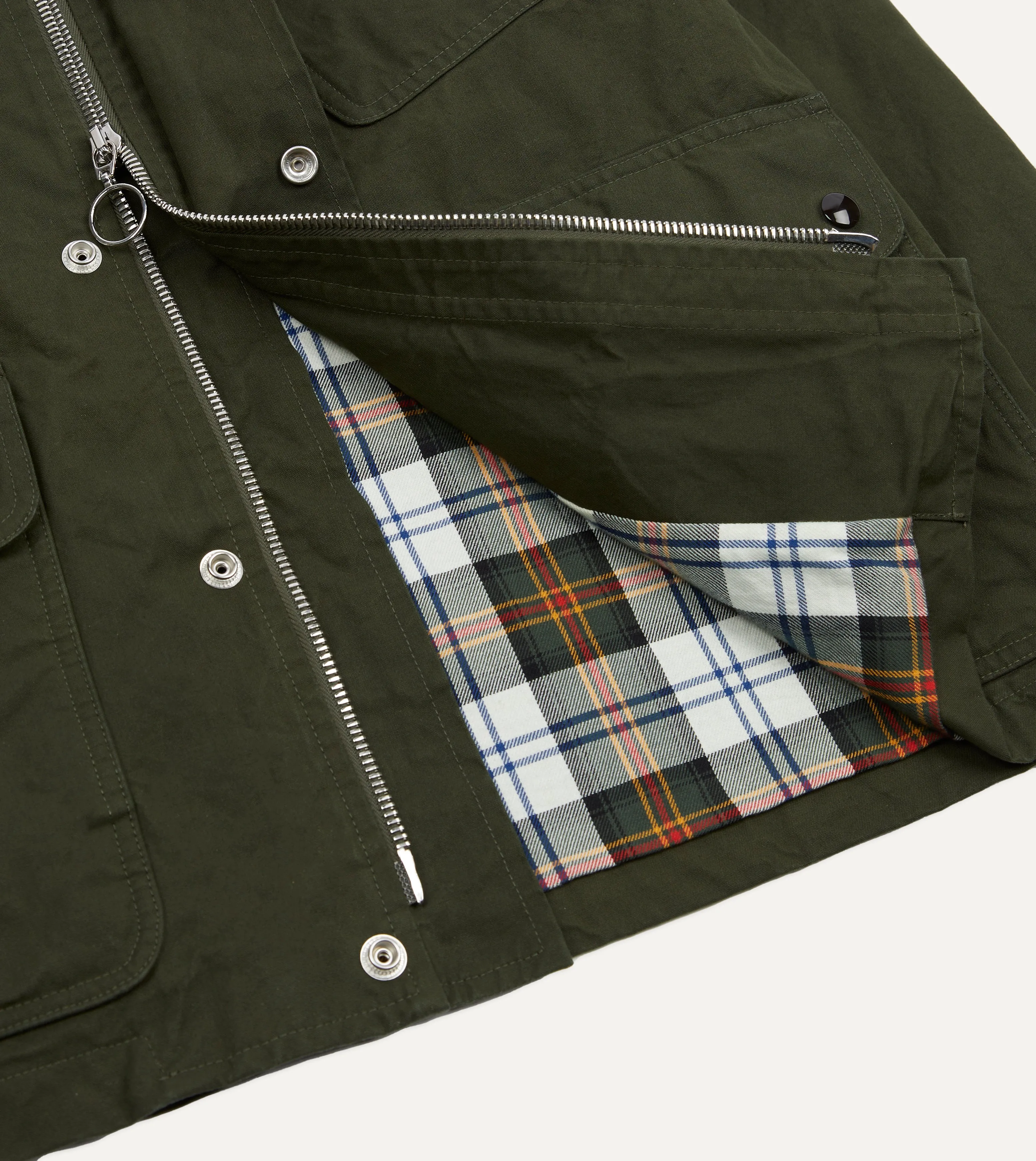 Green Waxed Cotton Wader Jacket