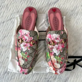 Gucci Floral Princetown Mules